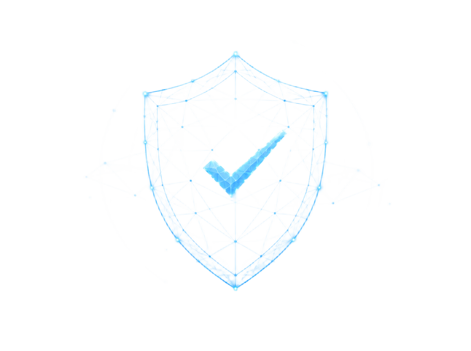 Digital security shield illustration